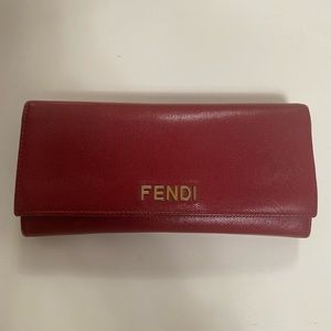 Red Fendi Wallet